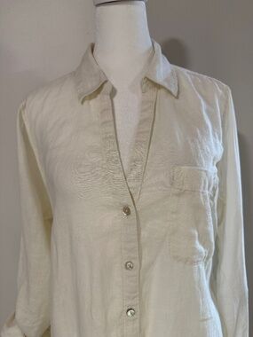 Sigrid Olsen 100% Linen Blouse